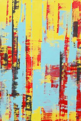 Peinture, Static Red & yellow vertical, Ronald Hunter
