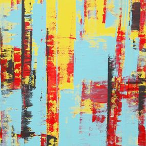 Painting, Static Red & yellow vertical, Ronald Hunter