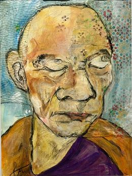 Pintura, Bhuddist Monk, Azin Najafi
