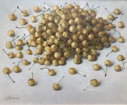 Painting, Cerises jaunes, Georges Rohner