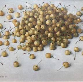 Gemälde, Cerises jaunes, Georges Rohner