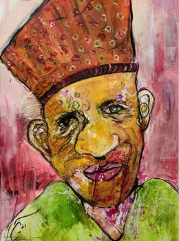 Peinture, African Man, Azin Najafi