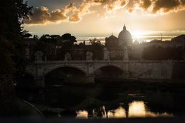 Photography, Sundown In Rome (Lightbox), David Drebin