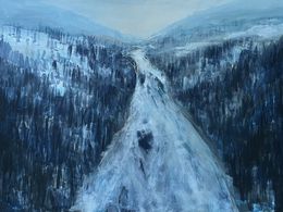 Gemälde, Blue Winter, Alex Claude
