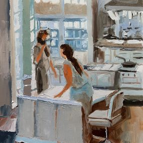 Gemälde, Chatting in a kitchen, Schagen Vita