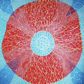 Painting, Soul flower -Red&Blue-, Saki Otsuka