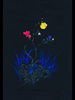 Print, Blue blossom, Rolanda Jongerius