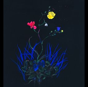 Drucke, Blue blossom, Rolanda Jongerius