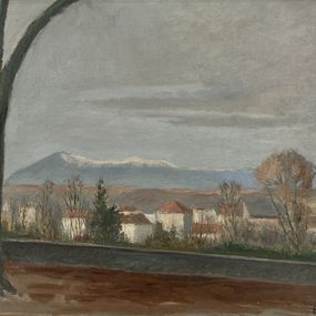 Painting, Vue sur le Jura Suisse, Eugène Louis Martin