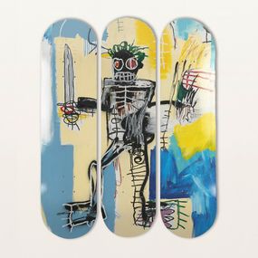 Escultura, Jean-Michel Basquiat - Untitled (warrior), The Skateroom