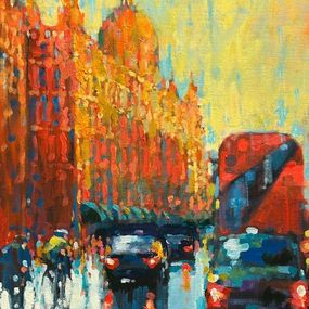 Gemälde, Morning Glow, Knightsbridge, David Hinchliffe
