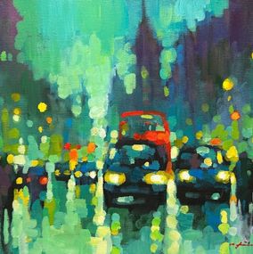 Pintura, Traffic at Whitehall, David Hinchliffe