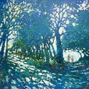 Painting, On the Trail in Hampstead Heath, David Hinchliffe