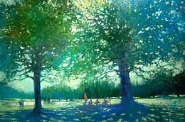 Peinture, Spring Morning in Regents Park, David Hinchliffe