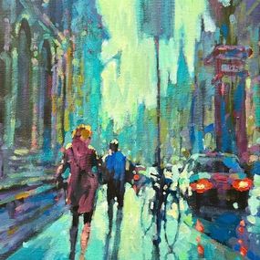 Painting, Walking Down the Strand, David Hinchliffe