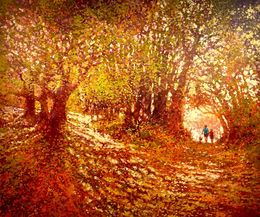 Painting, A Million Leaves, David Hinchliffe