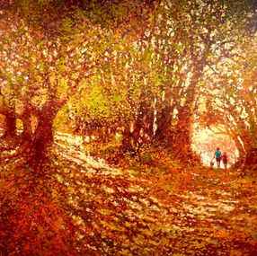 Painting, A Million Leaves, David Hinchliffe