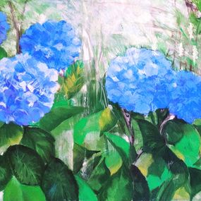 Zeichnungen, Les hortensias bleus, Agnès Tiollier