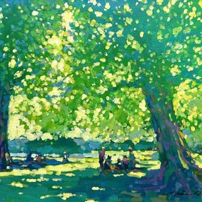 Painting, Study for Regents Park, David Hinchliffe