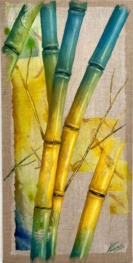Peinture, Bambou X, Virginie Cadoret