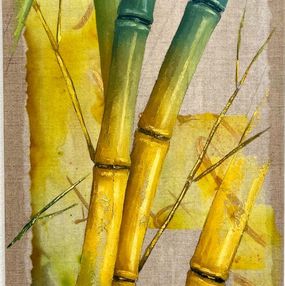 Peinture, Bambou X, Virginie Cadoret