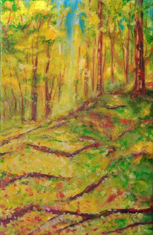 Christine Desplanque, Foret d'automne jaune Christine Desplanque, Foret d'automne jaune
