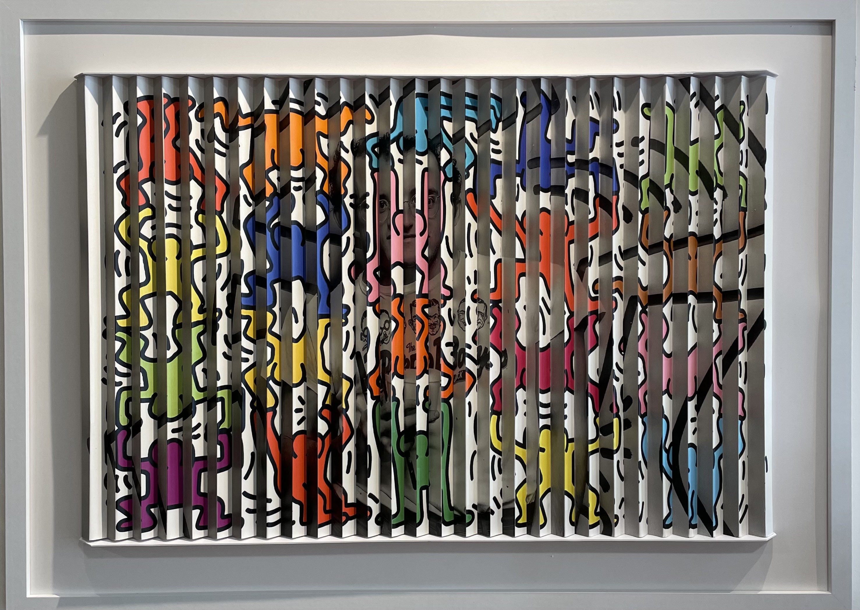 Pierre Lamblin, Keith Haring Tableau cinétique Pierre Lamblin, Keith Haring Tableau cinétique
