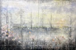 Painting, Windmills, Susan Woldman