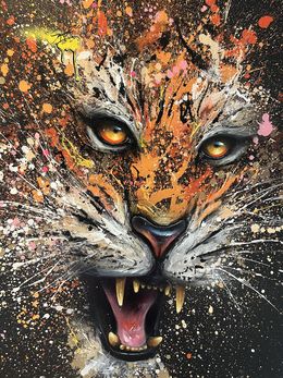 Pintura, Tigre, Sax (Henry Blache)