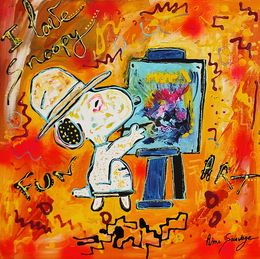 Gemälde, Le petit artiste - Snoopy, Âme Sauvage