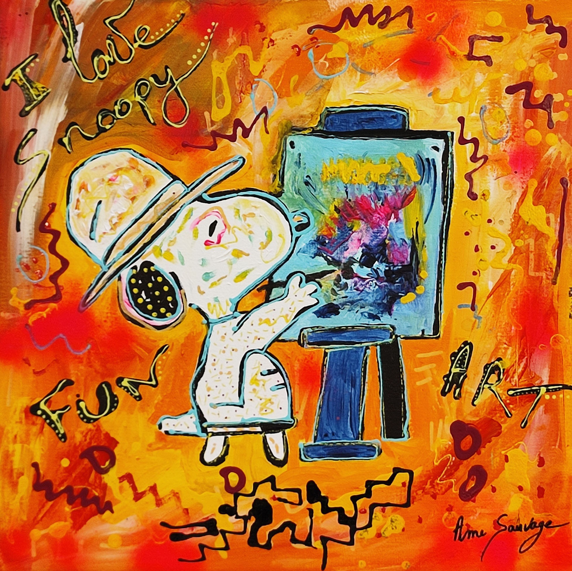 Âme Sauvage, Le petit artiste - Snoopy Âme Sauvage, Le petit artiste - Snoopy
