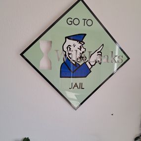 Sculpture, Monopoly - Go to the jail - Wikileaks, Harissart