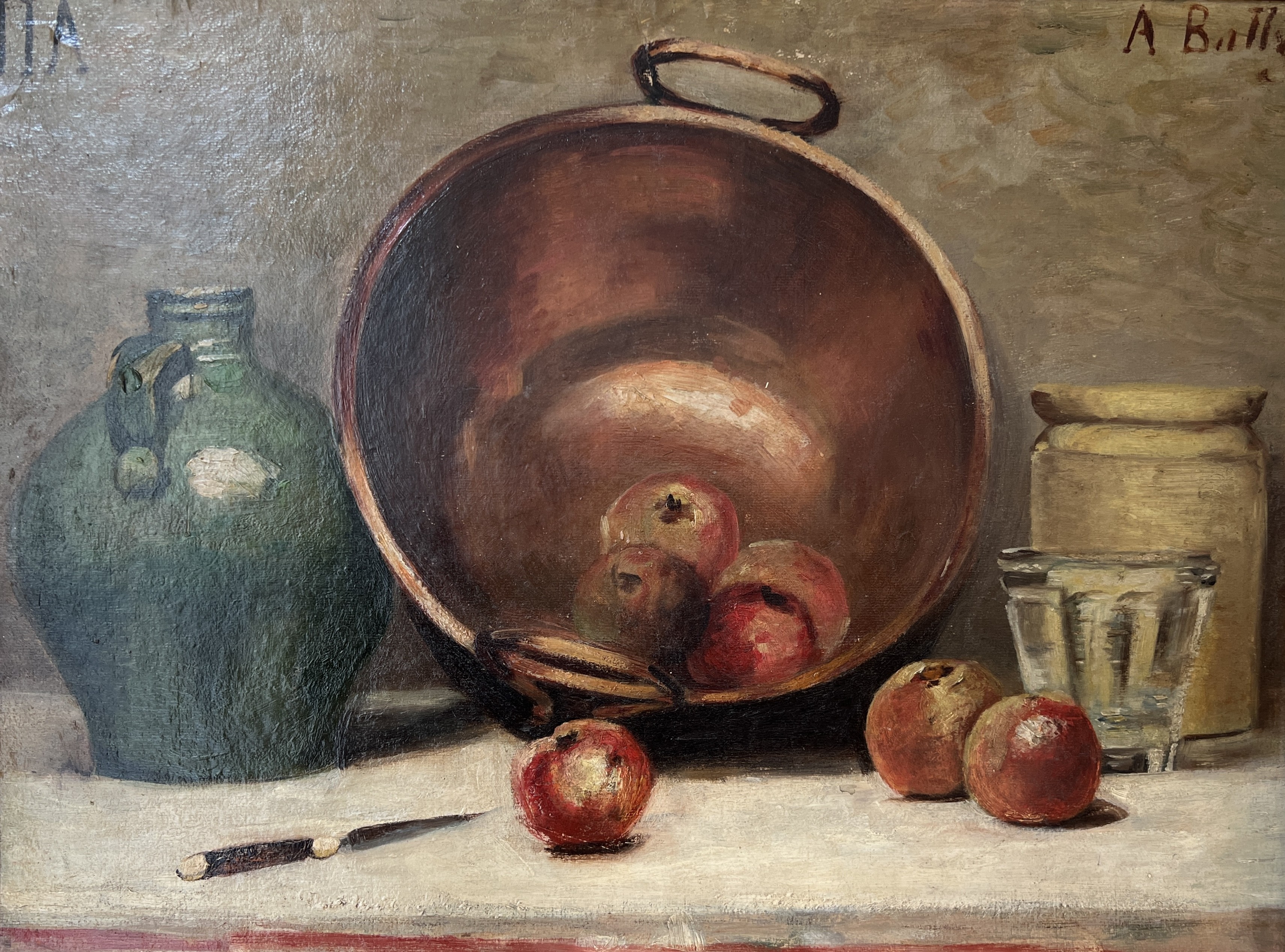 A. Bally, Cuivre et fruits A. Bally, Cuivre et fruits