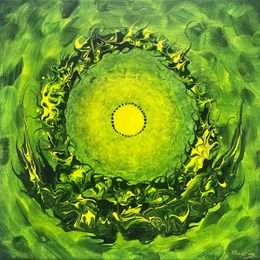Peinture, Feu vert, Christine Marie Nobre