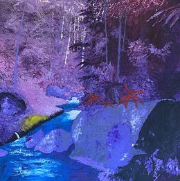 Peinture, Jungle violette, Eric Guillory