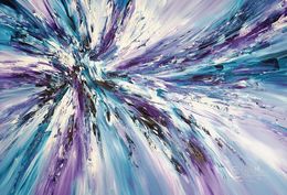 Gemälde, Purple Turquoise Blue XL 2, Peter Nottrott