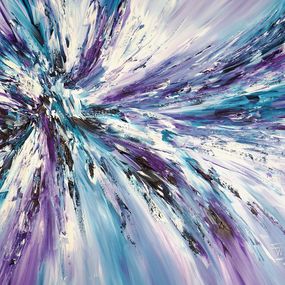 Painting, Purple Turquoise Blue XL 2, Peter Nottrott