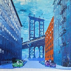 Painting, New-York bleu, Eric Guillory