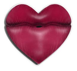 Sculpture, Lips & love - Bordeaux, David Drebin