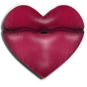 Sculpture, Lips & love - Bordeaux, David Drebin