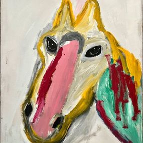Peinture, Horse, Menashe Kadishman