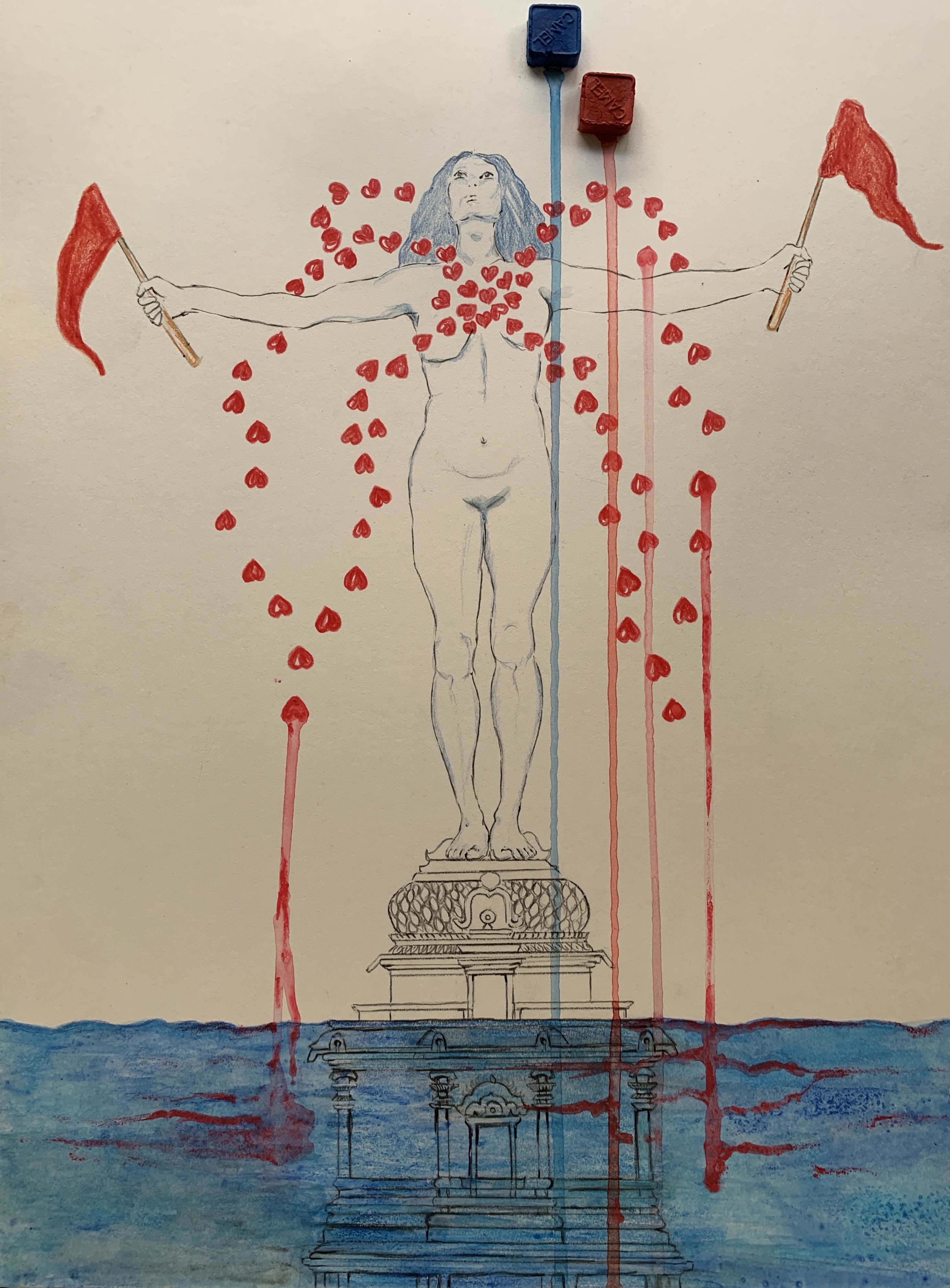 Megha Joshi, Wasted Love. Drawings From the covid diaries series Megha Joshi, Wasted Love. Drawings From the covid diaries series