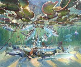 Painting, Undersea world, Evgeny Chernyakovsky