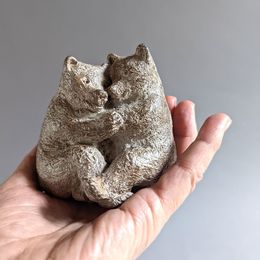 Sculpture, Ours enlacés / Two bears entwined, Sophie Verger
