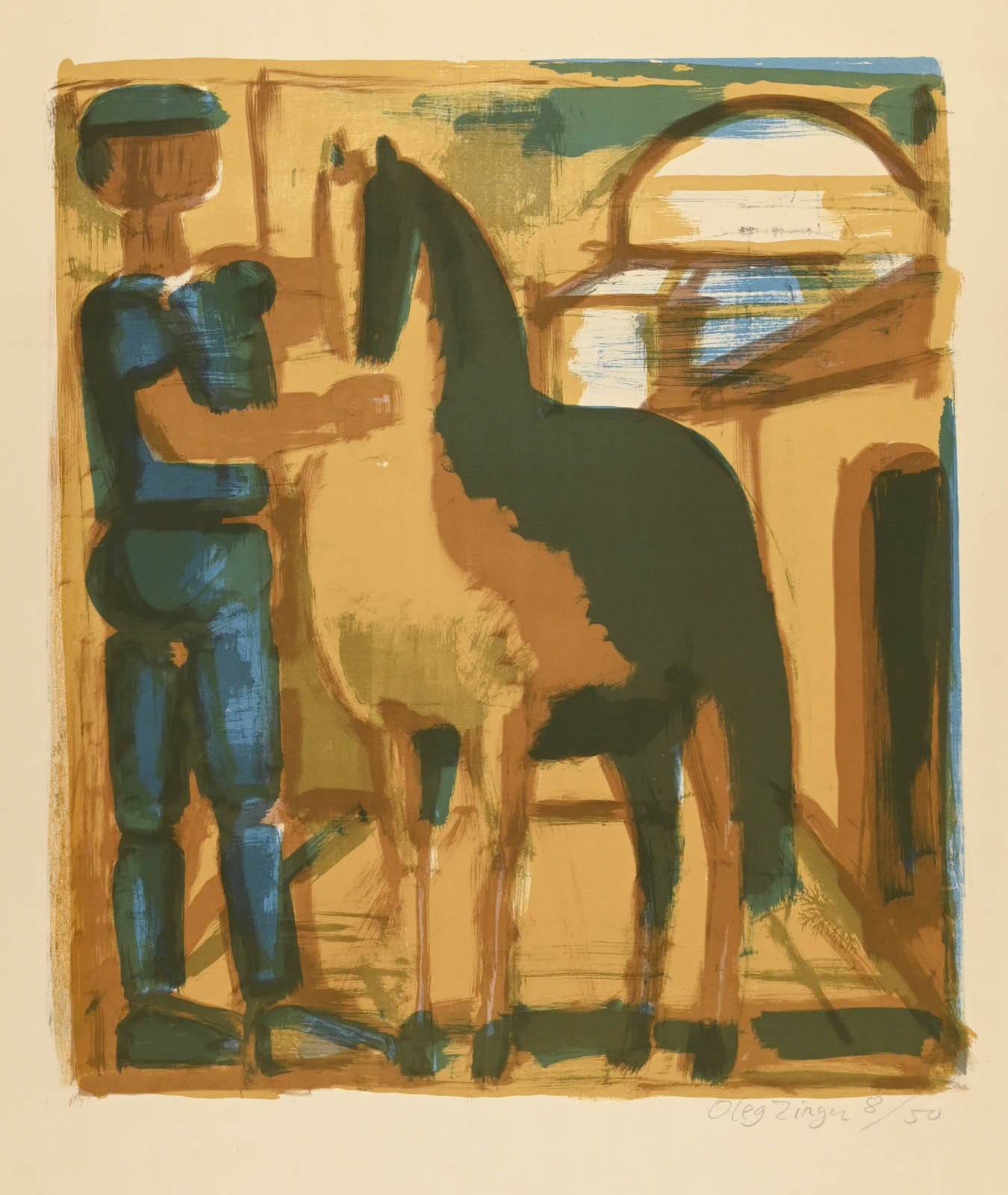 Oleg Zinger, Homme et cheval Oleg Zinger, Homme et cheval