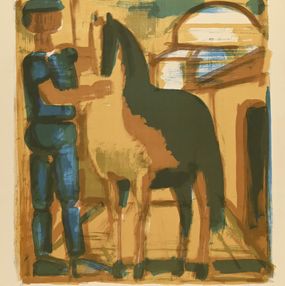 Drucke, Homme et cheval, Oleg Zinger