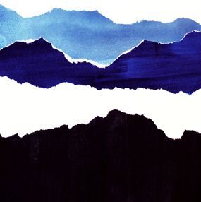 Gemälde, Paysage montagne N°10, Aurélie Trabaud
