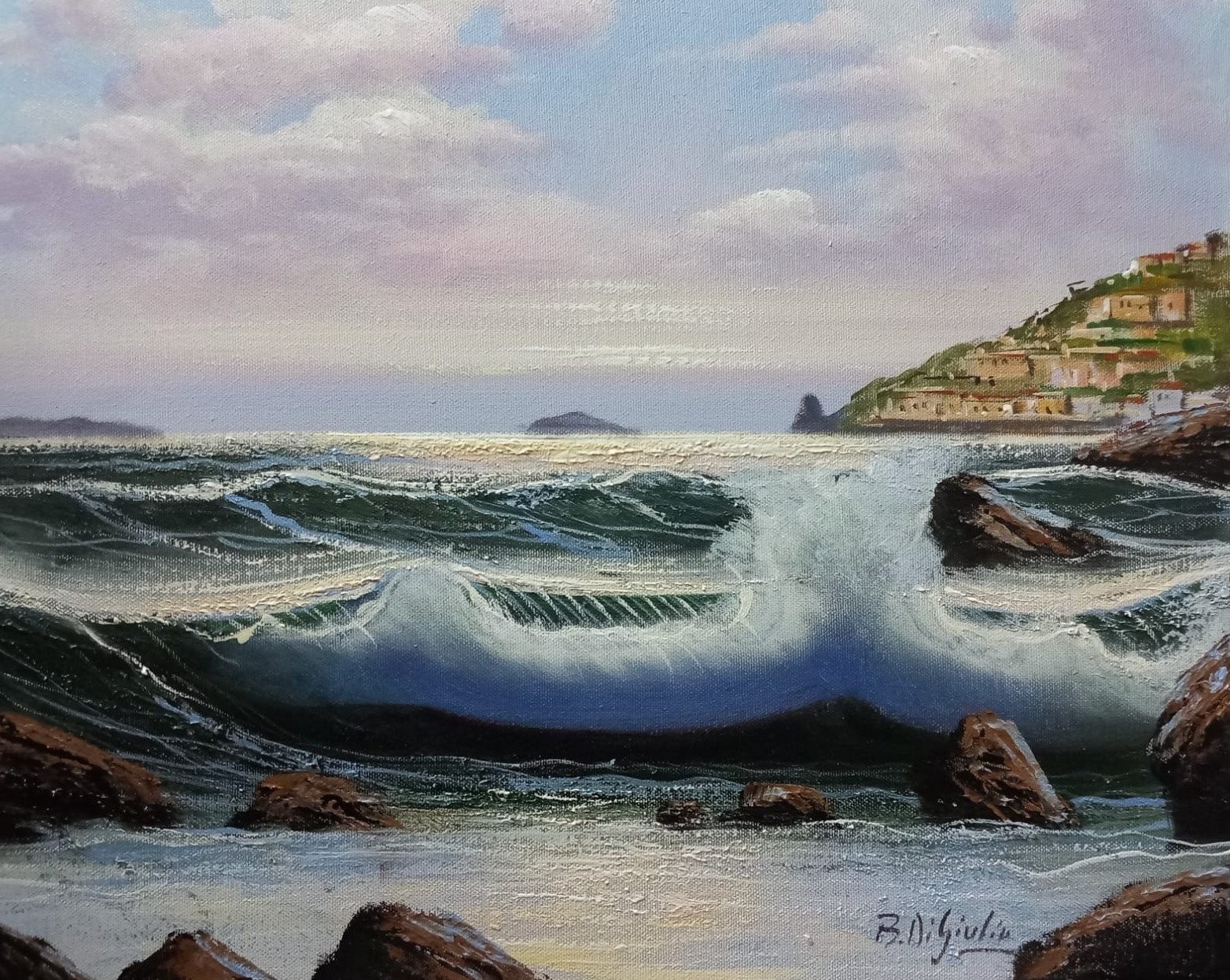 Bruno Di Giulio, Mareggiata a Posillipo Bruno Di Giulio, Mareggiata a Posillipo