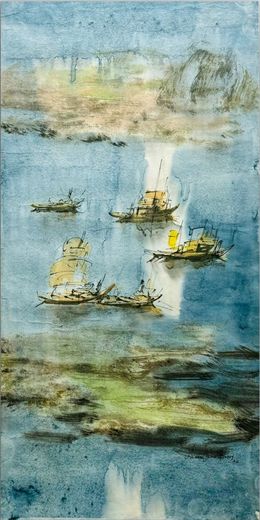 Peinture, Sailing through the Night, Nazmul Haque Bappy