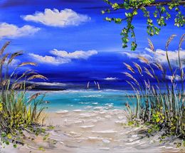 Gemälde, Coastal grasses, Evelina Vine